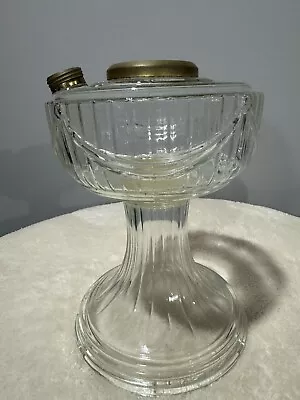 Aladdin Clear Lincoln Drape Oil Lamp • $120