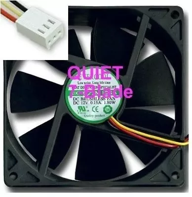 New 92mm 3pin Connector Computer System Cooler Fan W/ Screws PC Case Cooling 12V • $10.99