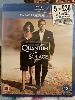 Quantum Of Solace James Bond Movie Film Blu Blue Ray DVD Brand New Digital Copy • £6