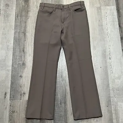 VTG Levis Sta-Prest Beige/Light Brown Action Slacks 90s Disco Slacks Dress Pants • $67.43