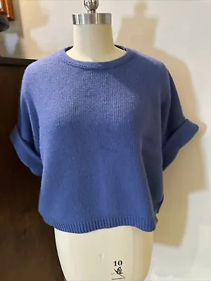 Blue Short Sleeve Sweater Womens Size Med/large By Elk. • $10
