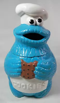 Chef Cookie Monster Cookie Jar Muppet's Inc Rare Vintage 1986 Blue MIB • $184.98