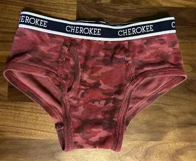 Vintage Cherokee Boys Briefs Youth Size Small Camo Red 12” Waist Unstretched • $32.40