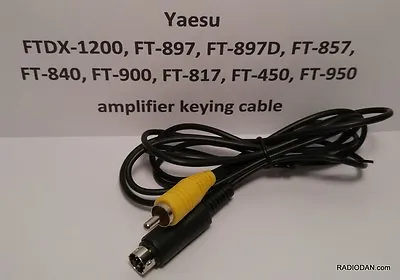 Yaesu Amplifier Keying Cable FT-857 FT-897D FT-818 FT-450 FT950 FT-840 READ AD! • $19.95