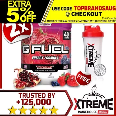 2 X G Fuel Pre Gaming Energy 40 Srv // C4 Pre Workout Gfuel Pump Power Twin Pack • $114.50