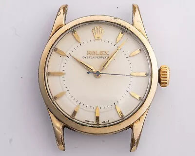 Vintage Rolex Big Bubbleback Gold Shell W/Original Dial! Circa 1950's! MUST SEE! • $1995