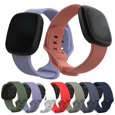 For Fitbit Versa 3 4 /sense 2 Replacement Silicone Sport Wrist Band Watch Strap# • $2.31