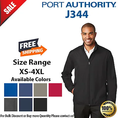 Port Authority J344 Mens Long Sleeve Water Resisting Zephyr Full Zip Jacket • $23.84