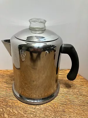 Farberware 4-8 Cup Stove Top Percolator Home Camping Complete Stainless Steel • $22.99