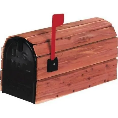 $109 • Buy NEW Cedar Wrapped Mailbox- Cedar Slats Encasing A Galvanized Steel Mailbox