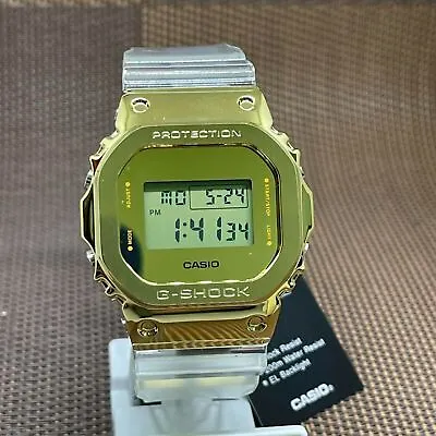 Casio G-Shock GM-5600SG-9D Gold Ingot Face Clear Semi-Transparent Digital Watch • £198.73