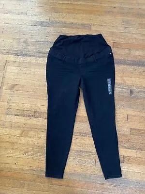 Women’s Maternity Jeans Black Denim Pants Size XL New • $15