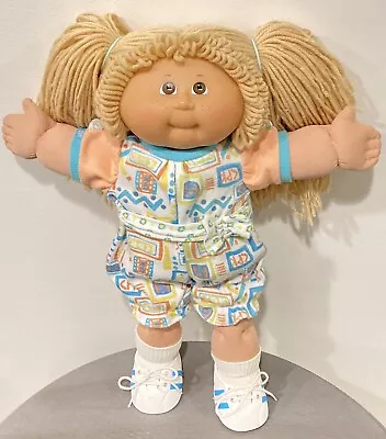 25th Anniversary Cabbage Patch Kids Freckles Girl Doll In RARE 80s Romper Outfit • $199.99