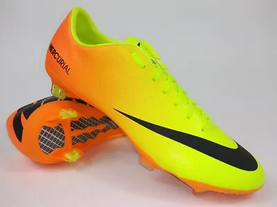 Nike Mens Rare Mercurial Vapor IX FG 555605 708 Orange Yellow Soccer Cleats • $219.99