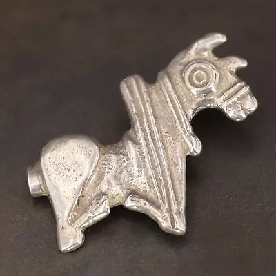 VTG Sterling Silver MMA METROPOLITAN MUSEUM OF ART Llama Alpaca Brooch Pin - 24g • $2.99