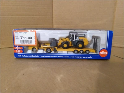 £24.95 • Buy Siku Super Serie 1839 MAN Low Loader With Liebherr Four Wheel Loader. 1/87. VGC.