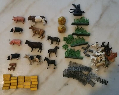 £14.99 • Buy Vintage 1970s Small Joblot Of Britains Plastic Farm Animals And Accessories
