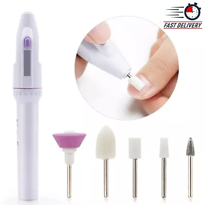 Professional Electric Nail File Drill Portable Manicure Pedicure Machine Set • £5.65