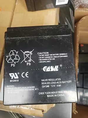 Casil MH26038 12V 4Ah CA1240 SEALED LEAD ACID BATTERY  • $19.44