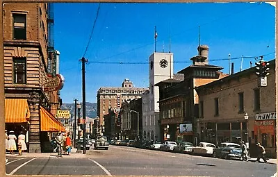 Butte Montana Main Street Old Cars People Philip Morris Vintage Postcard C1950 • $12.14