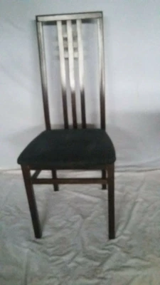 £25 • Buy Chair  Macintosh Style, Dark Wood With Upholstered Seat, One Only
