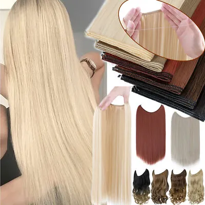 HOT!Wire In Hair Extensions Elastic Band Secret Miracle Ring Real Thick Hair HYT • $13