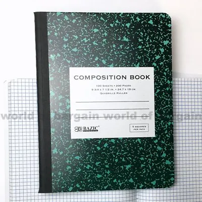 QUAD Ruled Composition Notebook 5 Sq/in Graph Paper Math Note Book 200 Pages C58 • $9.95
