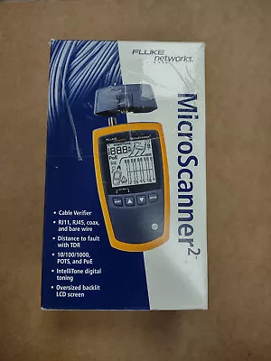 Fluke Networks Microscanner2 MS2-100 Cable Verifier New Open Box • $439