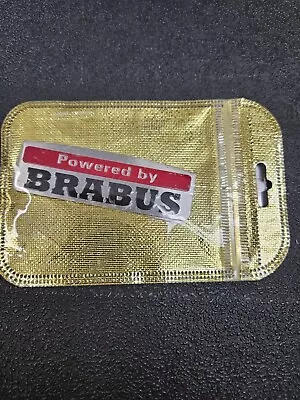 Powered By BRABUS Engine Door Metal Emblem Badge Sticker For Mercedes Benz • $19.99