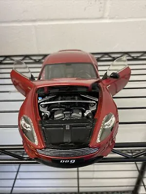 Welly 1/18 Scale Model Car 18045W - Aston Martin DB9 Coupe - Red • $28