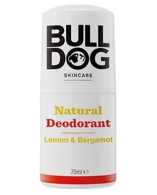 BULLDOG - Bodycare For Men | Lemon And Bergamot Roll On Natural Deodorant | 24hr • £4.39