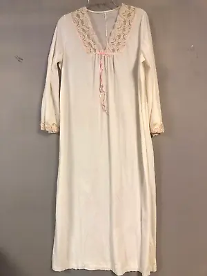 Vintage Lorraine Nylon Granny Gown Nightgown Size Small Super Soft Sheer NOS • $7.95