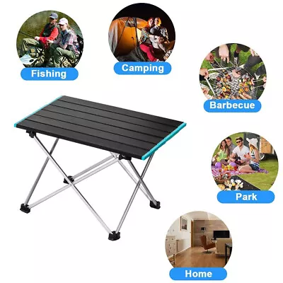 Aluminum Alloy Camping Portable Folding Tables Lightweight Picnic Outdoor Table • £13.12