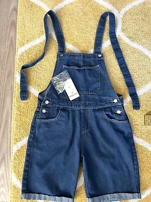 Men Overalls Shorts Size Small Dark Blue • $15