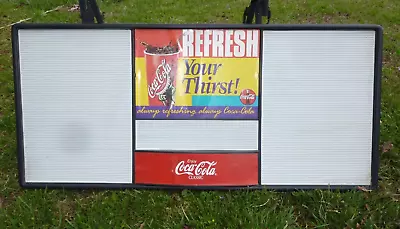 Vintage Large Coca-Cola Plastic Restaurant Menu Board 49  By 22  • $49.99