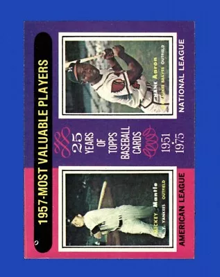 1975 Topps Set-Break #195 1957 Mvp'S NR-MINT *GMCARDS* • $0.79