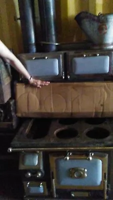 $3450 • Buy Majestic Wood Burning Antique Cook Stove 6 Burners 2 Warming Ovens, Stove Pipes