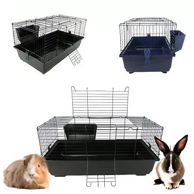 RABBIT & GUINEA PIG INDOOR CAGES - 60cm 80cm 100cm 120cm Bunny Pet Small Animal • £36.54