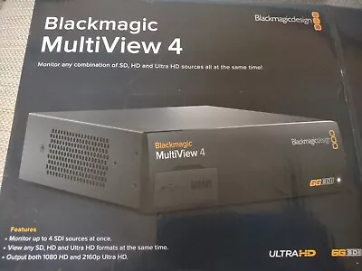 Blackmagic Design Multiview 4 UHD Video Multiviewer - Black • $344.99