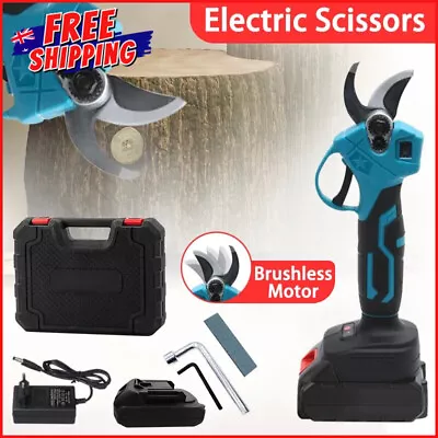 ELECTRIC PRUNING GARDEN SHEARS Brushless Tool Cordless Scissors Tree 21V 100W NE • £41.88