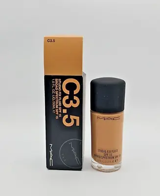 MAC Studio Fix Fluid Foundation SPF 15 - C3.5 - 1.0fl.oz/30ml NEW • $19.50