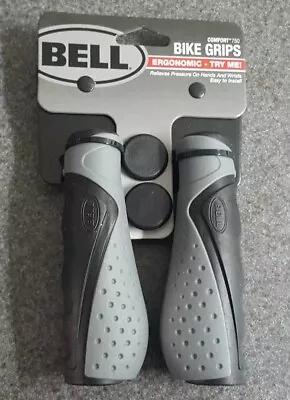 Bell Sports Comfort 750 Rubber Bicycle Bike Handle Grips Grey/Black • $12.95