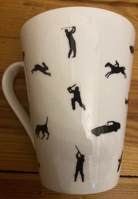 £11 • Buy New 75 Yr Anniversary Goodwood Racing Hunting/Aeroplane Sport China Mug Car