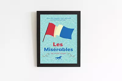 Les Misérables By Victor Hugo Book Poster • $39