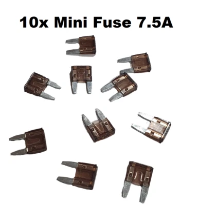 $3.45 • Buy 10x 7.5 AMP Mini Car Fuse Blade Truck Auto 7.5A Automotive Fuses
