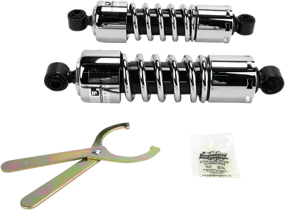 Progressive 412 Chrome 11  Standard Rear Shocks For 91-17 Harley Dyna FXDL FXDC • $310.45