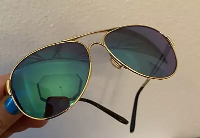 Oakley Caveat Gold Frame Jade Iridium Lens Sunglasses 4054 15 • $79