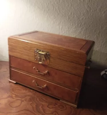 Vintage Commodore Collection By Rosalco Jewelry Chest Musical Wood • $42.65