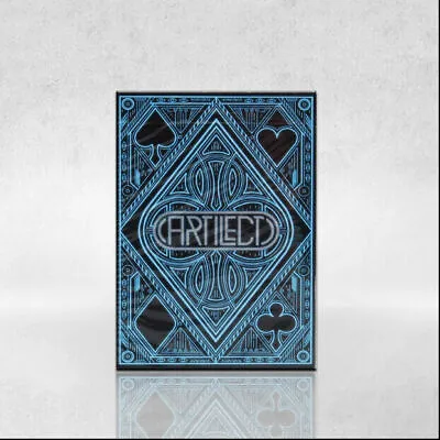 $4.95 • Buy 1 Deck Rare Black Artilect By Card Experiment Bicycle Blue Playing Cards Magic