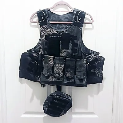 Assault Camouflage Tactical Vest Bulletproof Plate Carrier Body Armor Adjustable • $95